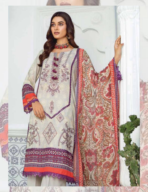 Dahlia Printed Lawn Collection 2023 by LALA | CELETSTE