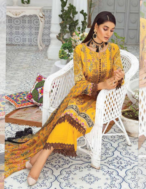 Dahlia Printed Lawn Collection 2023 by LALA | MERCURY