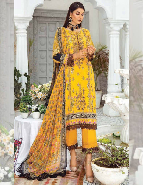 Dahlia Printed Lawn Collection 2023 by LALA | MERCURY