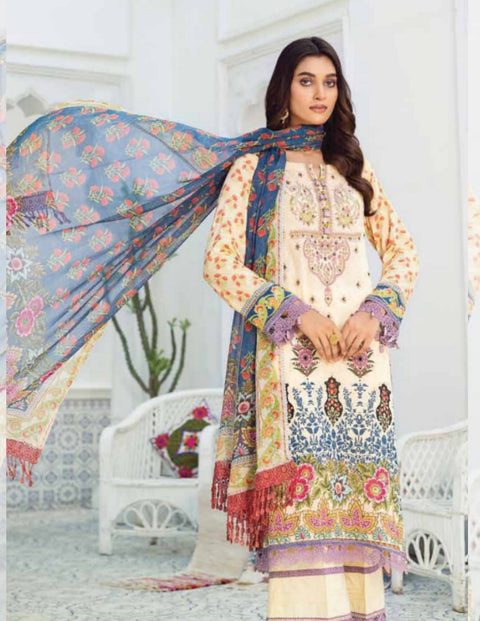 Dahlia Printed Lawn Collection 2023 by LALA | LUNA
