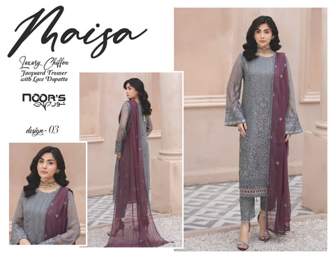 Noors Maisa Luxury Chiffon Collection 2024