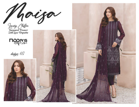 Noors Maisa Luxury Chiffon Collection 2024