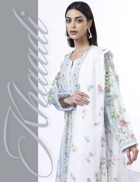 Khaadi Beautiful Digital Prints Un-Stitched Collection | SS2173-A