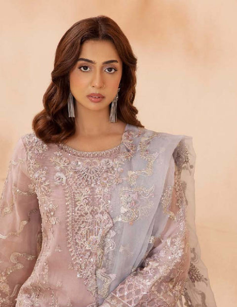 Shaas Premium Fully Embroidered Organza Stitched Collection | 04