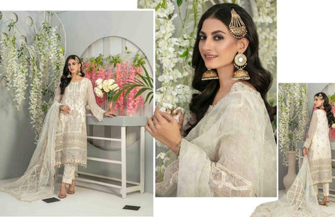 Tawakkal 3 Piece Semi-Stitched Heavy Embroidered Fancy Collection | 7662