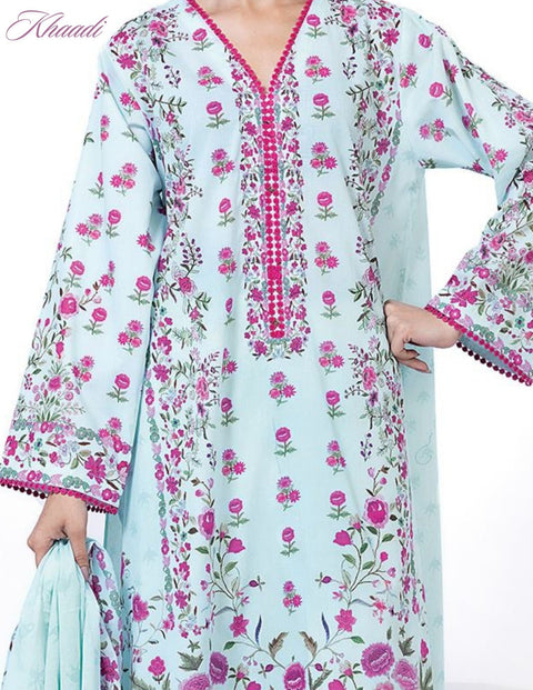 Khaadi Beautiful Digital Prints Un-Stitched Collection | SS2134-B