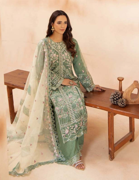 Shaas Premium Fully Embroidered Organza Fully Stitched Gown Collection | 02