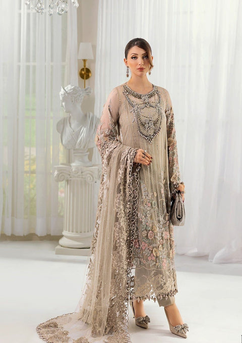 Maria B Chiffon Unstitched Embroidered Collection | MPC-25-107