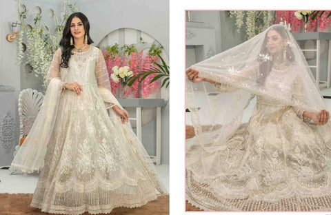 Tawakkal 3 Piece Semi-Stitched Heavy Embroidered Fancy Collection | 7663