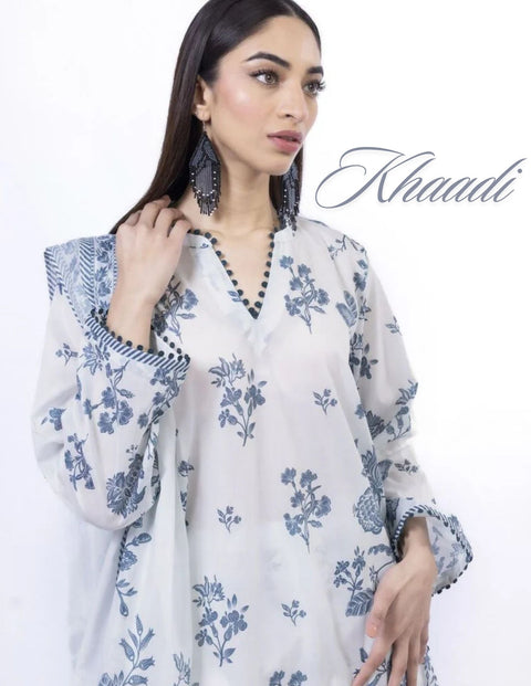 Khaadi Beautiful Digital Prints Un-Stitched Collection | SS2142-A