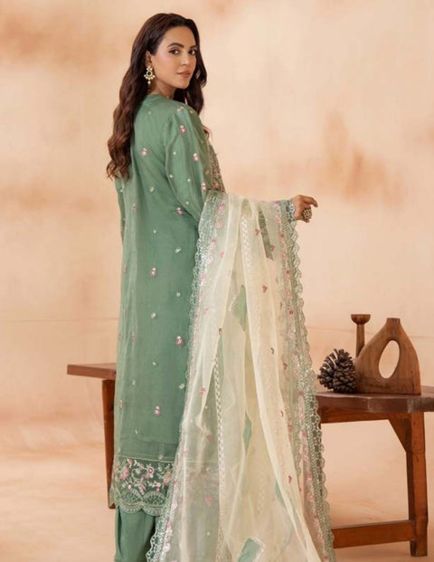 Shaas Premium Fully Embroidered Organza Fully Stitched Gown Collection | 02