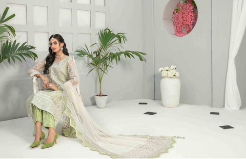 Tawakkal 3 Piece Semi-Stitched Heavy Embroidered Fancy Collection | 7664