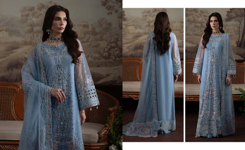 Nureh Elanora By Heavy Embroidered Chiffon Collection | NEL-74