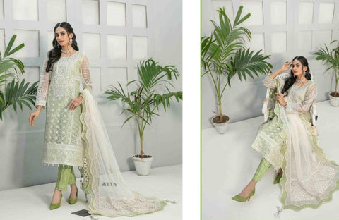 Tawakkal 3 Piece Semi-Stitched Heavy Embroidered Fancy Collection | 7664