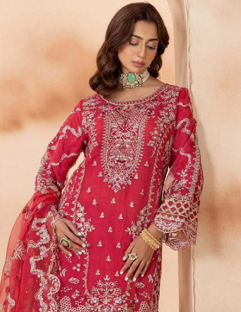 Shaas Premium Fully Embroidered Organza Stitched Collection | 02