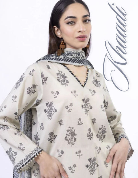 Khaadi Beautiful Digital Prints Un-Stitched Collection | SS2137-A
