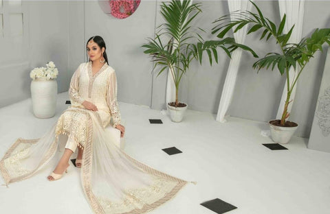 Tawakkal 3 Piece Semi-Stitched Heavy Embroidered Fancy Collection | 7665