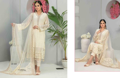 Tawakkal 3 Piece Semi-Stitched Heavy Embroidered Fancy Collection | 7665
