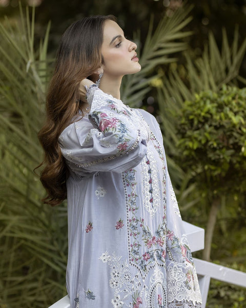 Gardenia Embroidered Semi-Stitched Lawn | D#-05