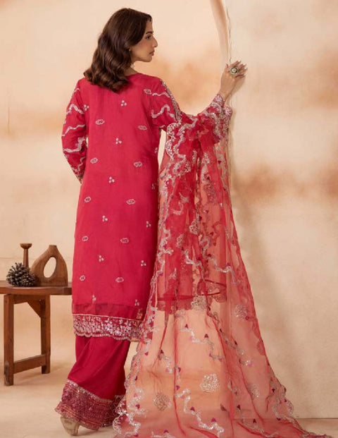 Shaas Premium Fully Embroidered Organza Stitched Collection | 02