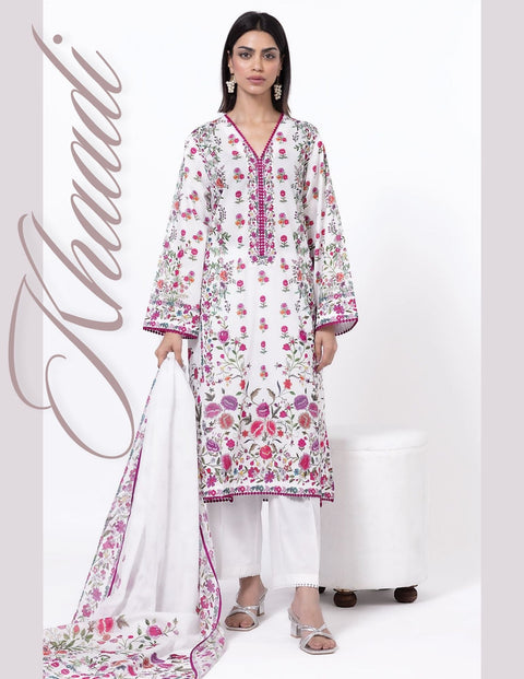 Khaadi Beautiful Digital Prints Un-Stitched Collection | SS2134-A