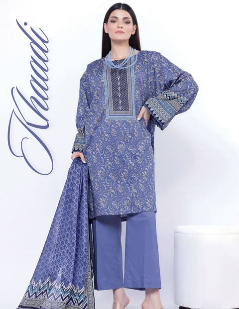 Khaadi Beautiful Digital Prints Un-Stitched Collection | SS2180-C