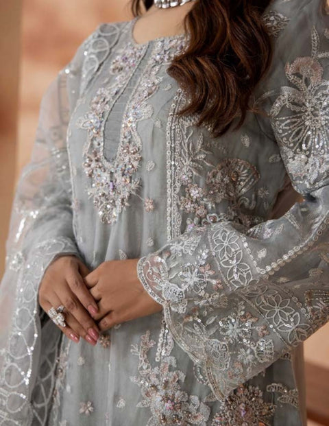 Shaas Premium Fully Embroidered Organza Stitched Collection| 05
