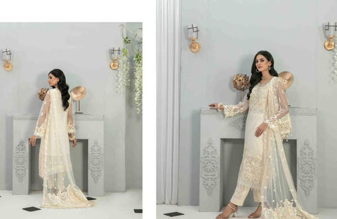 Tawakkal 3 Piece Semi-Stitched Heavy Embroidered Fancy Collection | 7666