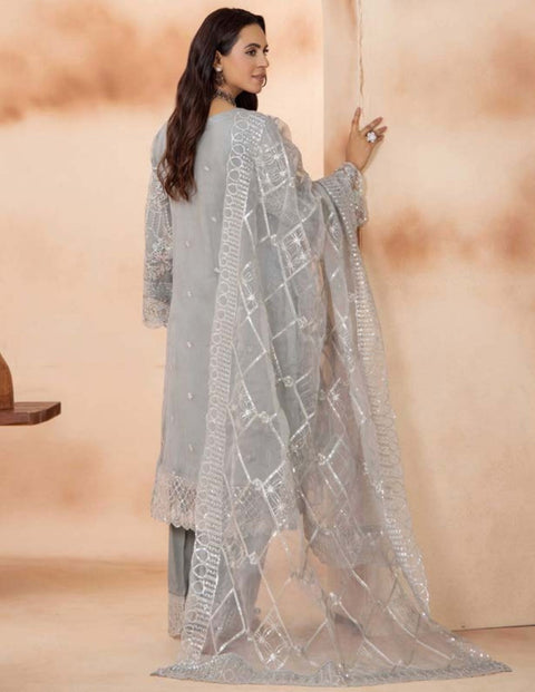 Shaas Premium Fully Embroidered Organza Stitched Collection| 05