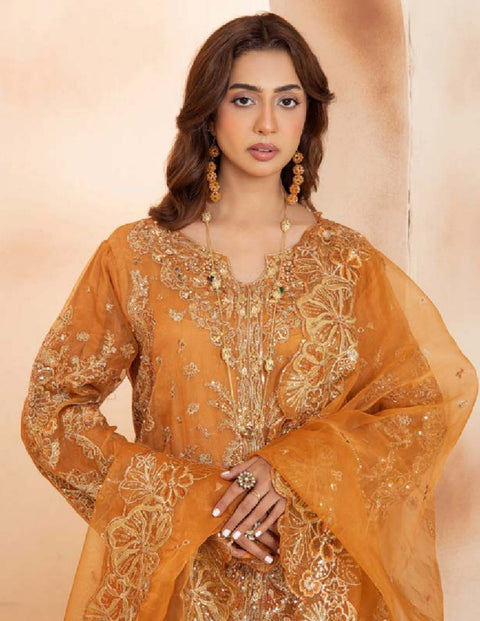 Shaas Premium Fully Embroidered Organza Fully Stitched Gown Collection | 003