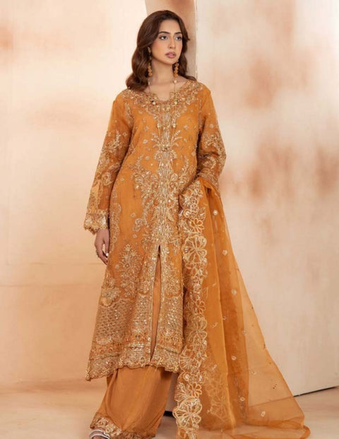 Shaas Premium Fully Embroidered Organza Fully Stitched Gown Collection | 003