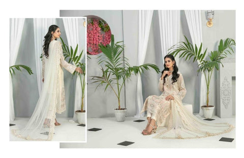 Tawakkal 3 Piece Semi-Stitched Heavy Embroidered Fancy Collection | 7668