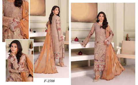 Ramsha Chiffon Collection 2025 Vol-27 (F-2708)