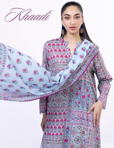 Khaadi Beautiful Digital Prints Un-Stitched Collection | SS2265-C