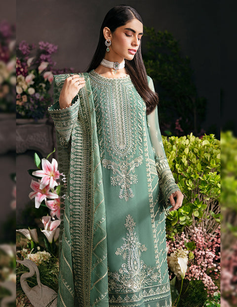 Afrozeh |  La Fuschia Luxury Formals |  Sea Mist