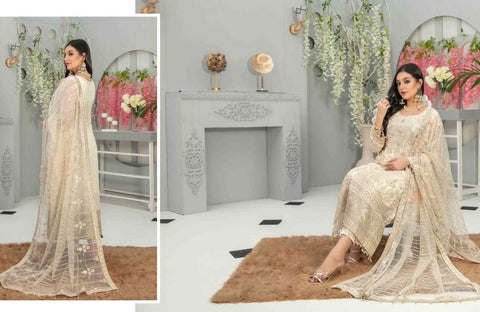Tawakkal 3 Piece Semi-Stitched Heavy Embroidered Fancy Collection | 7659