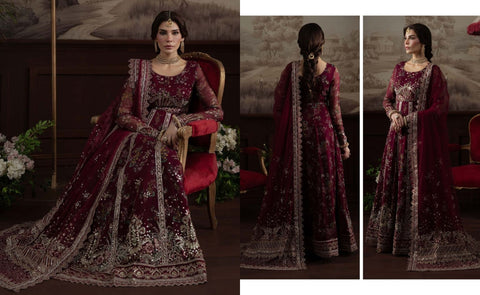 Nureh Elanora By Heavy Embroidered Chiffon Collection | NEL-72