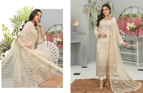 Tawakkal 3 Piece Semi-Stitched Heavy Embroidered Fancy Collection | 7659