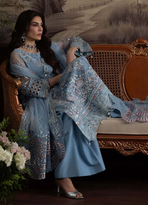 Nureh Elanora By Heavy Embroidered Chiffon Collection | NEL-74