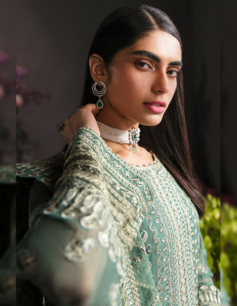 Afrozeh |  La Fuschia Luxury Formals |  Sea Mist