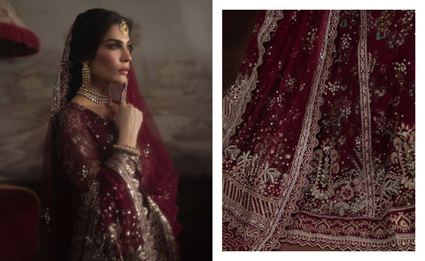 Nureh Elanora By Heavy Embroidered Chiffon Collection | NEL-72