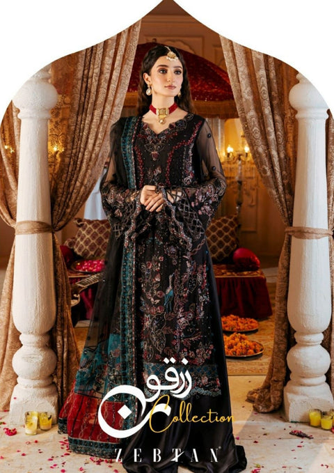 ZIRCON BY ZEBTAN UN-STITCHED 3PC | MAHPARA ZQ-06