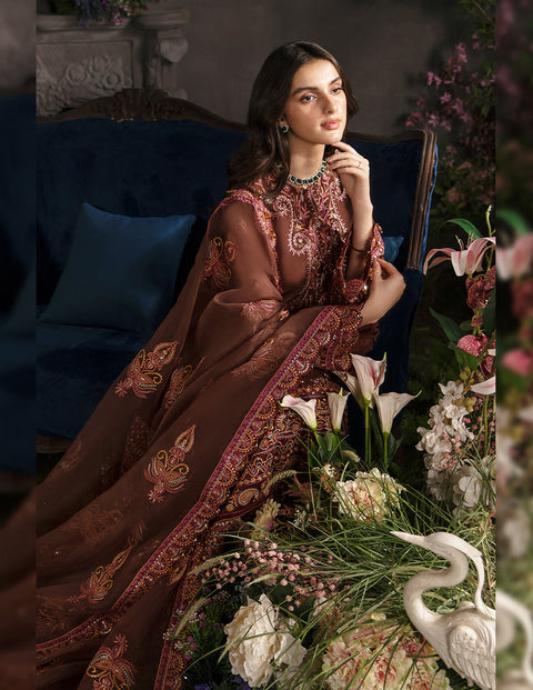 Afrozeh |  La Fuschia Luxury Formals | Mahogany