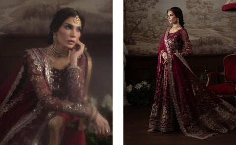 Nureh Elanora By Heavy Embroidered Chiffon Collection | NEL-72