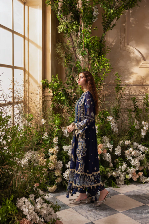 Zebtan 3 Piece Unstitched Chiffon Dress by |  ZC06