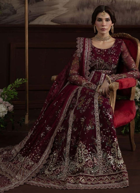 Nureh Elanora By Heavy Embroidered Chiffon Collection | NEL-72