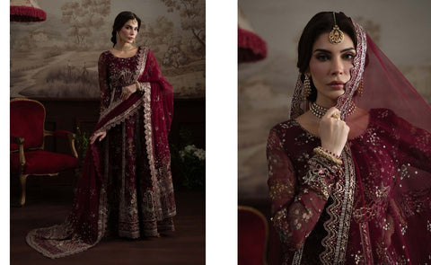 Nureh Elanora By Heavy Embroidered Chiffon Collection | NEL-72