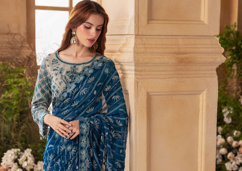 Chanchal by Zebtan ZC 03 | Luxury Chiffon Saari