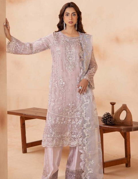 Shaas Premium Fully Embroidered Organza Stitched Collection | 04