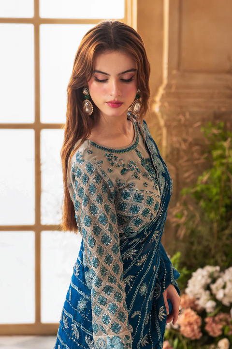 Chanchal by Zebtan ZC 03 | Luxury Chiffon Saari